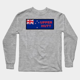 Upper Hutt City in New Zealand Flag Long Sleeve T-Shirt